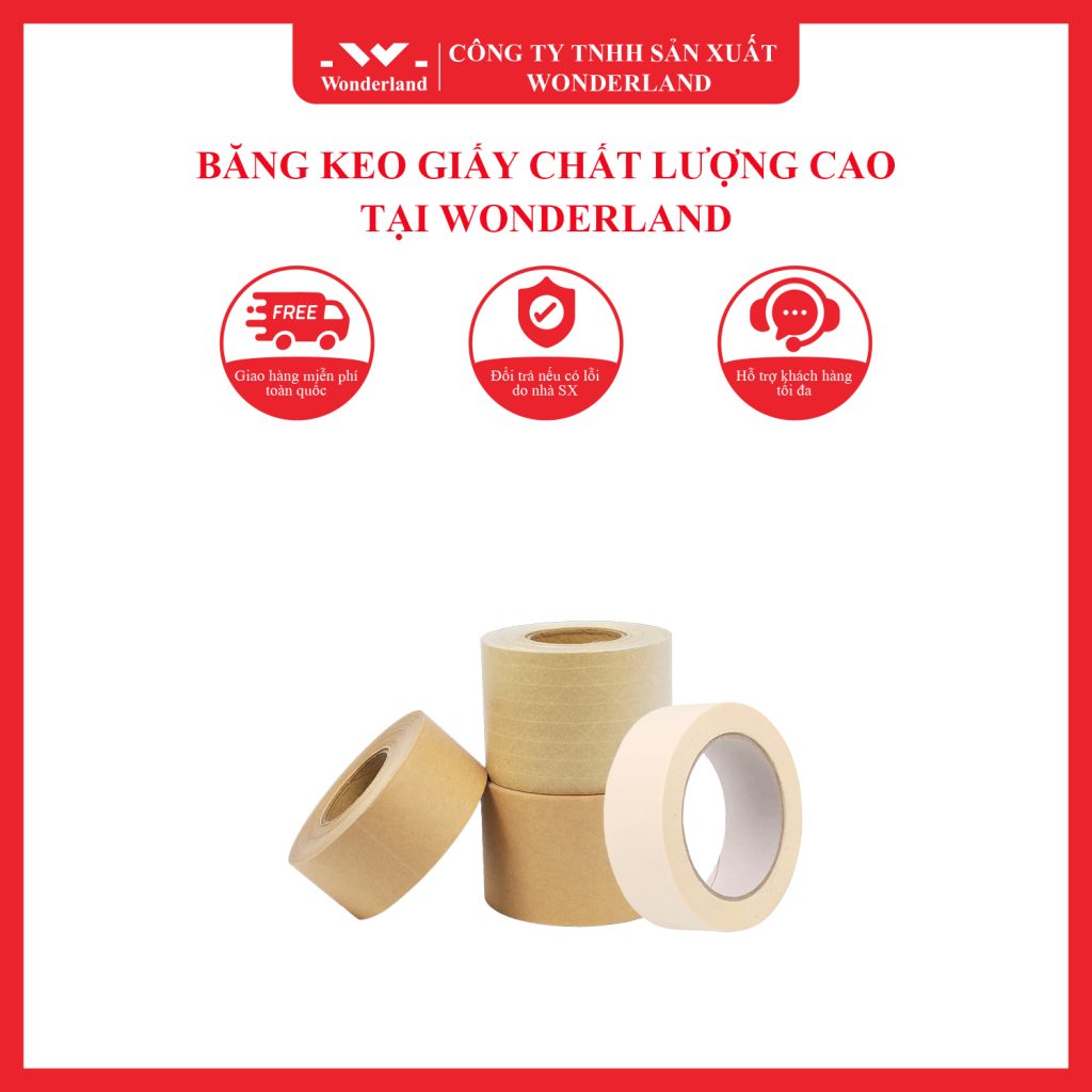 BĂNG KEO GIẤY CHẤT LƯỢNG CAO TẠI WONDERLAND