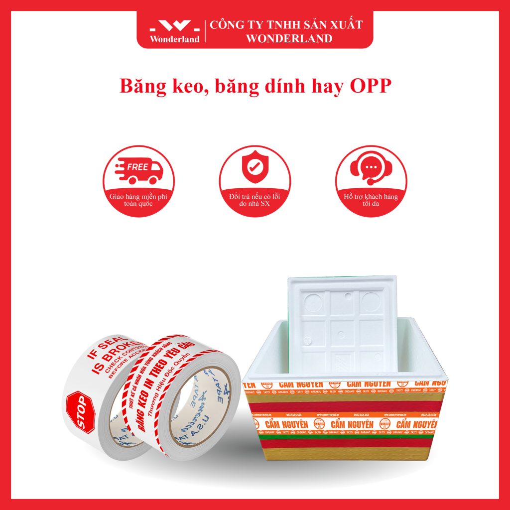 BĂNG KEO HAY BĂNG DÍNH OPP TẠI WONDERLAND