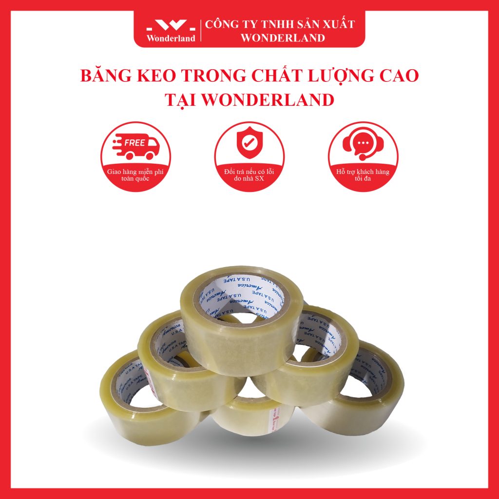BĂNG KEO TRONG CHẤT LƯỢNG CAO TẠI WONDERLAND
