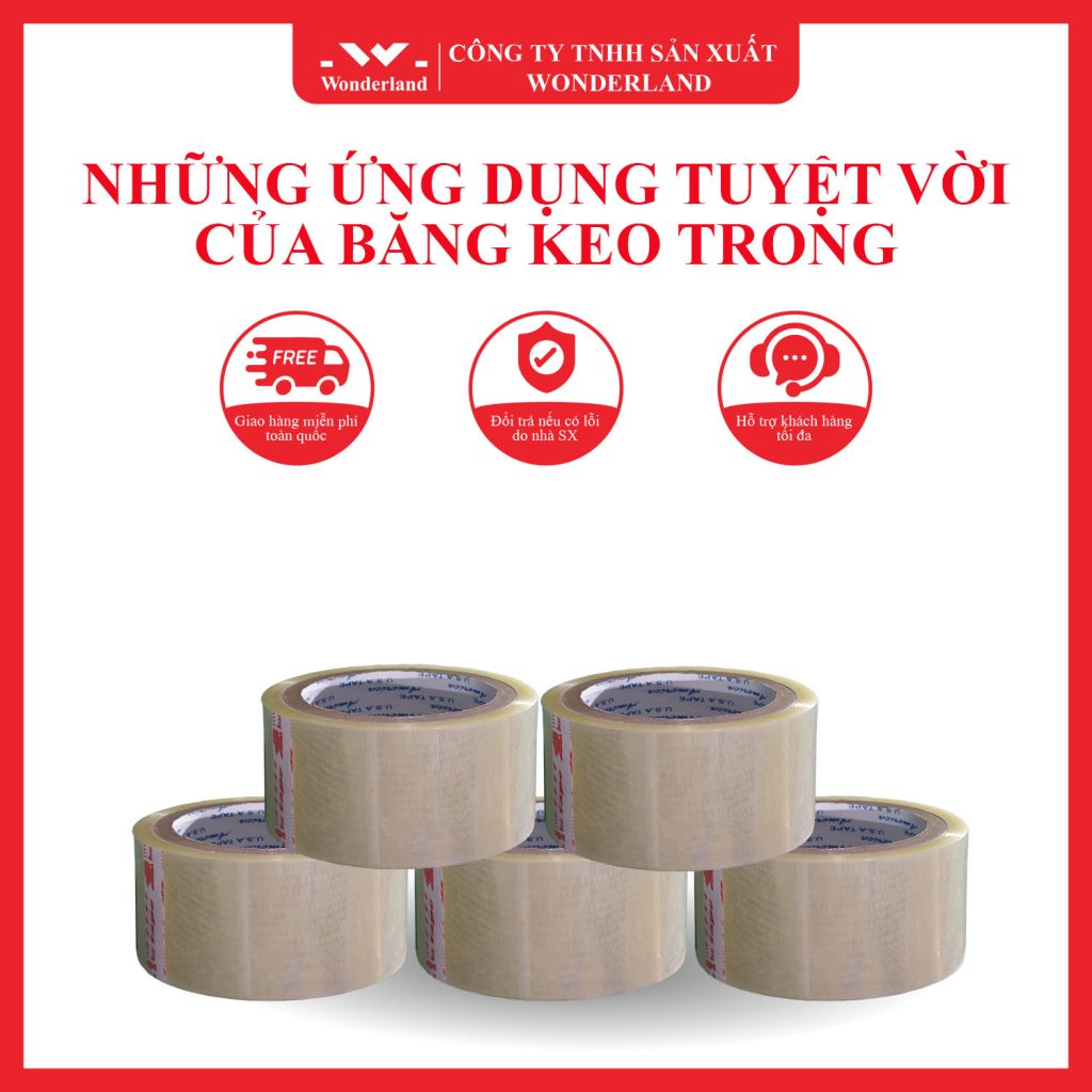 NHỮNG ỨNG DỤNG TUYỆT VỜI CỦA BĂNG KEO TRONG