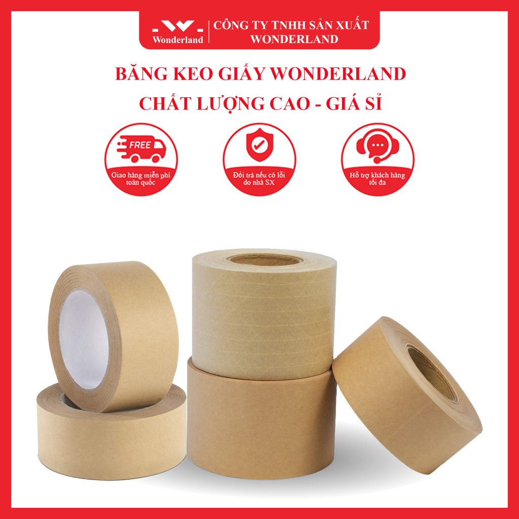 BĂNG KEO GIẤY WONDERLAND - CHẤT LƯỢNG CAO, GIÁ SỈ