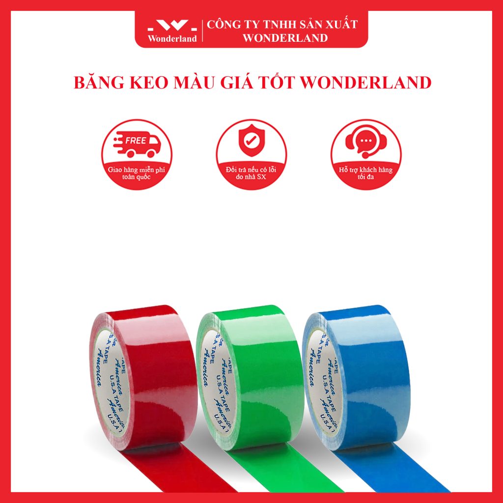 BĂNG KEO MÀU GIÁ TỐT WONDERLAND