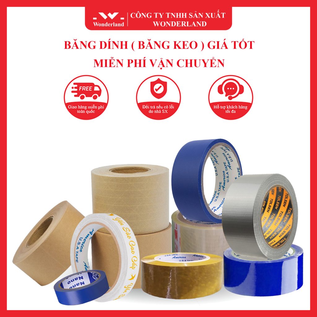 BĂNG DÍNH ( BĂNG KEO ) GIÁ TỐT - MIỄN PHÍ VẬN CHUYỂN
