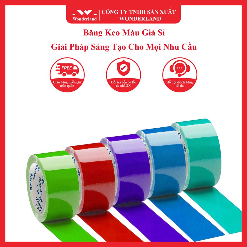 BĂNG KEO MÀU GIÁ SỈ - GIẢI PHÁP SÁNG TẠO