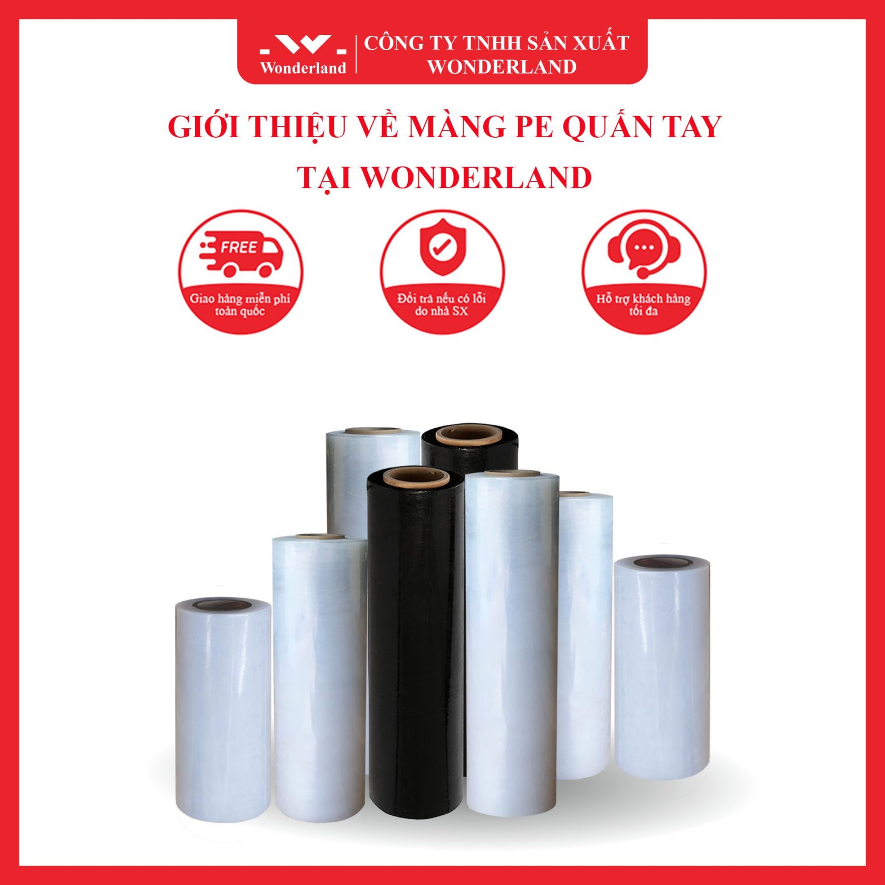 GIỚI THIỆU VỀ MÀNG PE QUẤN TAY 17MIC TẠI WONDERLAND