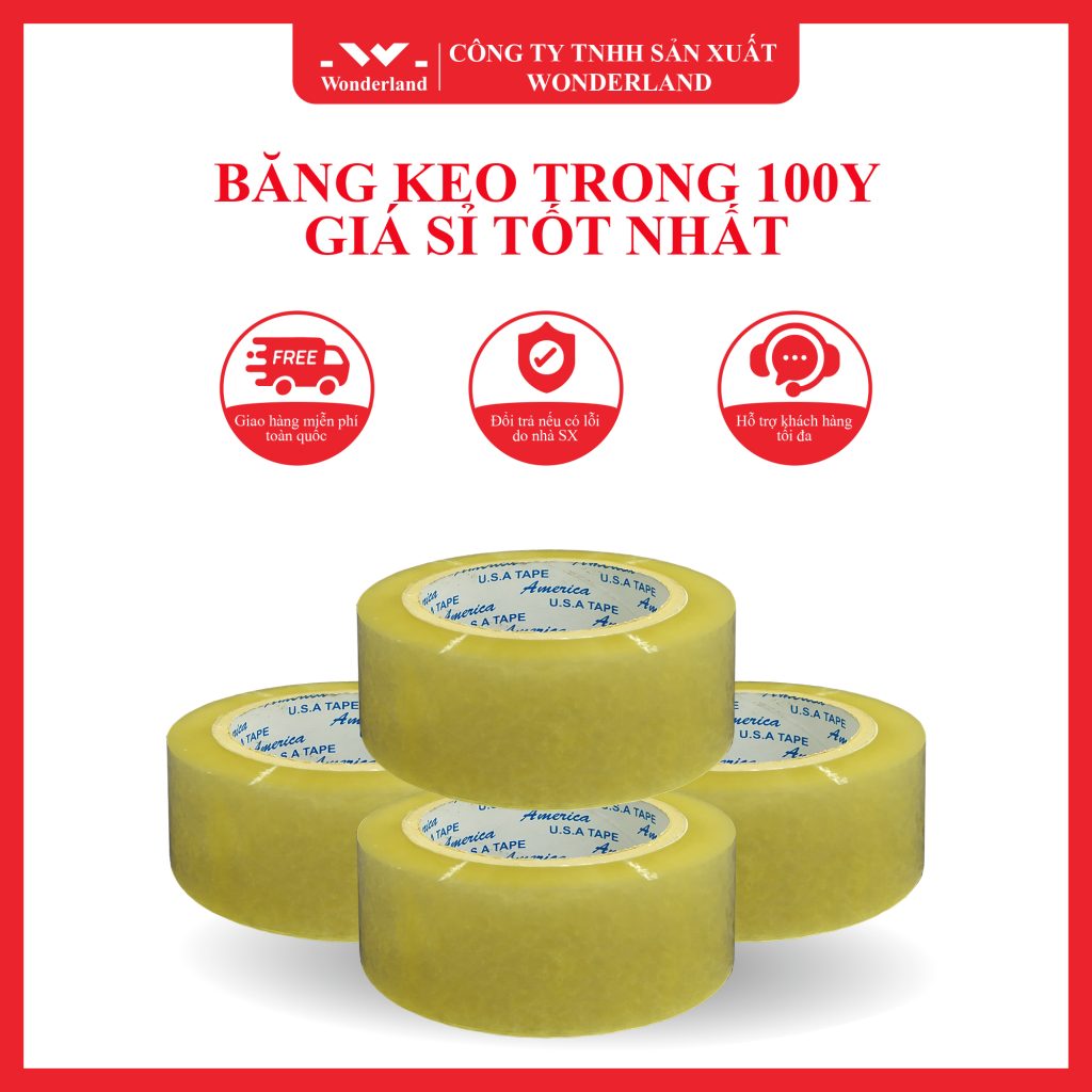 BĂNG KEO TRONG 100Y GIÁ SỈ TỐT NHẤT TẠI CÔNG TY WONDERLAND