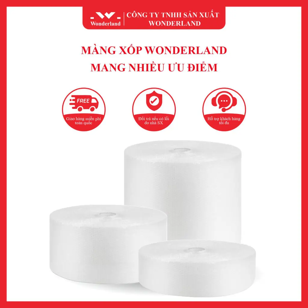 MÀNG XỐP HƠI WONDERLAND MANG NHIỀU ƯU ĐIỂM