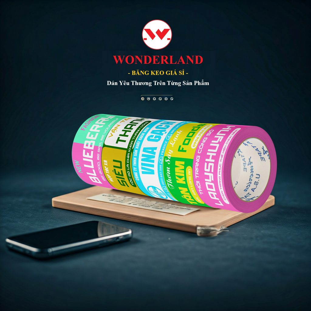 BĂNG KEO XUẤT KHẨU WONDERLAND - ĐẢM BẢO CHẤT LƯỢNG - GIÁ CẠNH TRANH NHẤT KHU VỰC