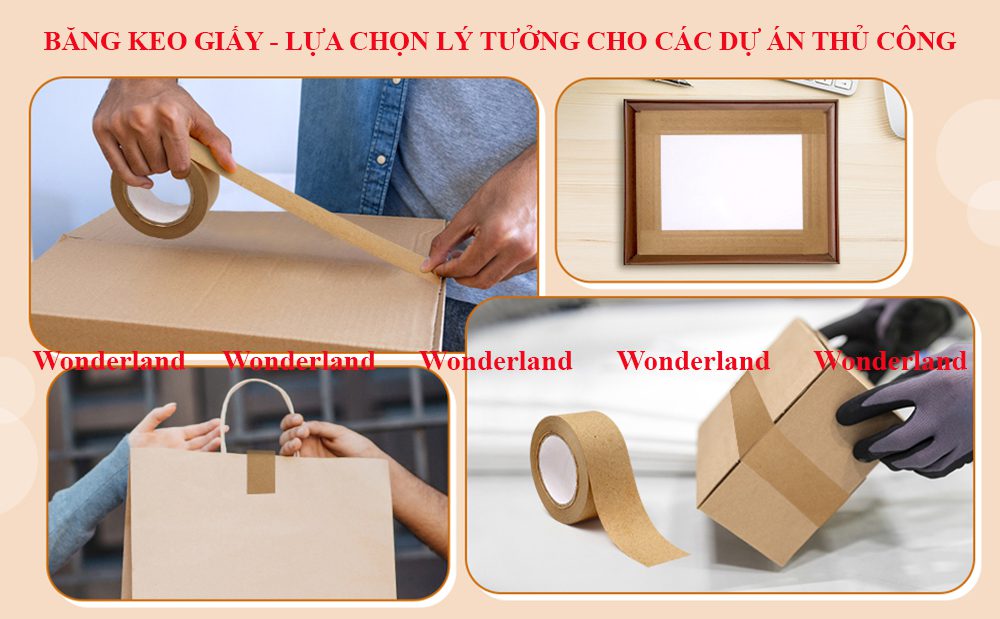 BĂNG KEO GIẤY – LỰA CHỌN LÝ TƯỞNG CHO CÁC DỰ ÁN THỦ CÔNG