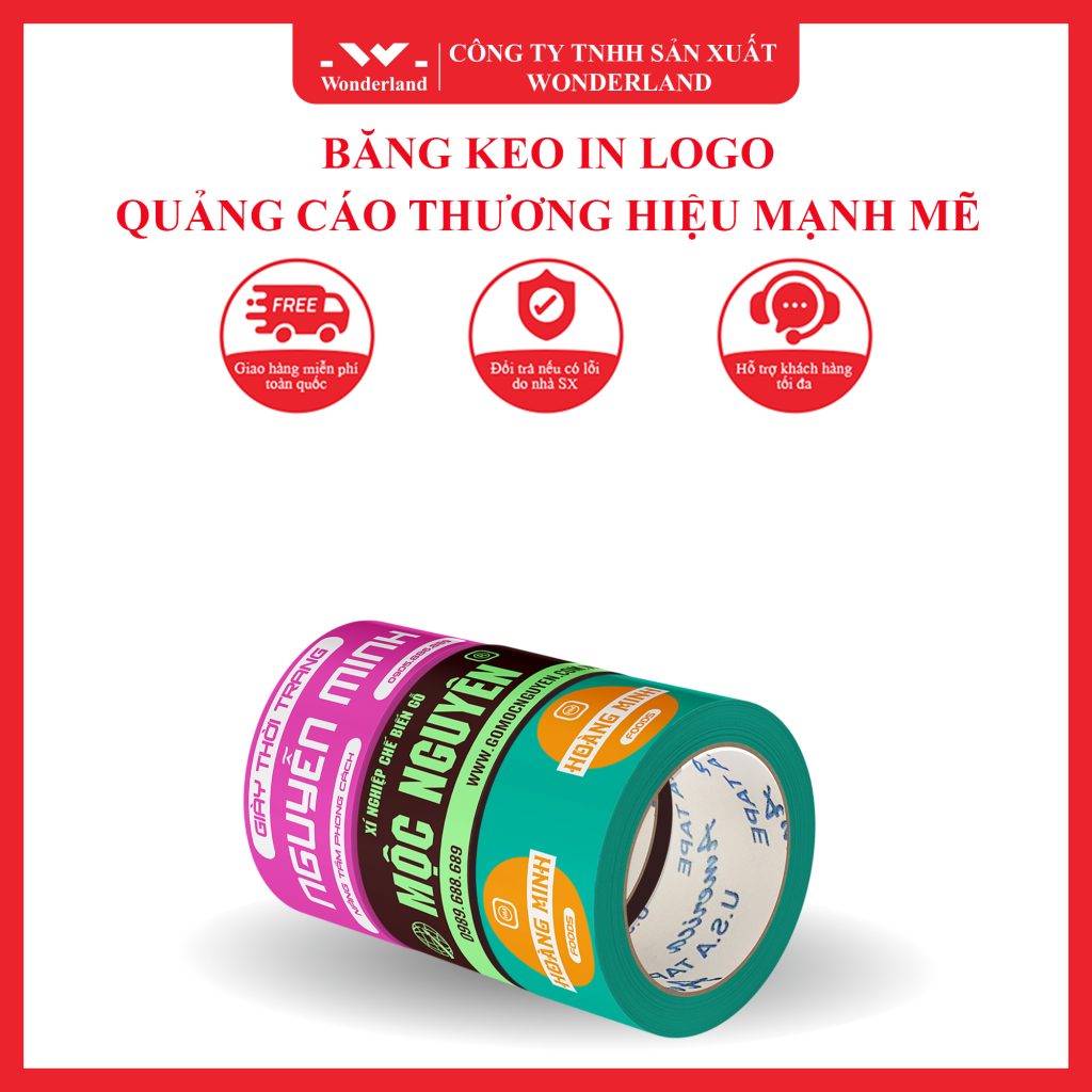 BĂNG KEO IN LOGO – QUẢNG CÁO THƯƠNG HIỆU MẠNH MẼ