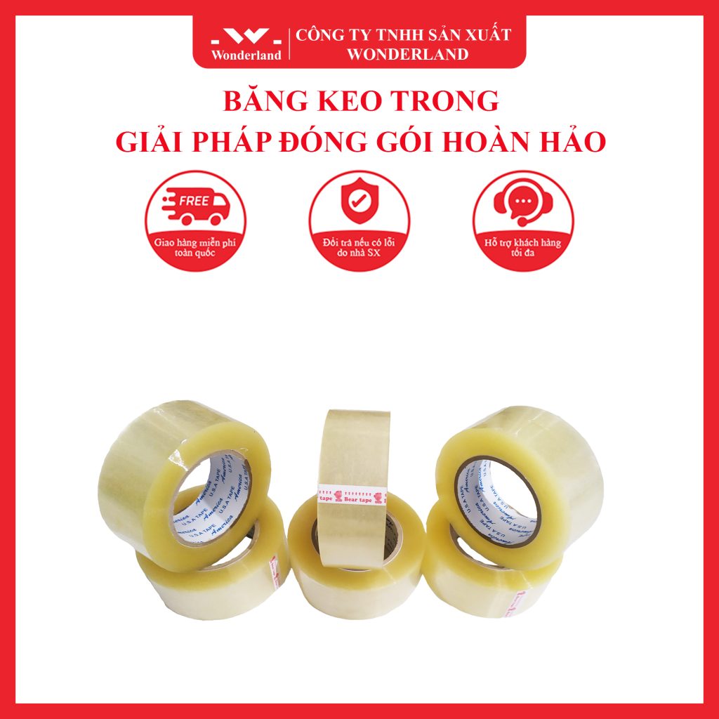 BĂNG KEO TRONG – GIẢI PHÁP ĐÓNG GÓI HOÀN HẢO