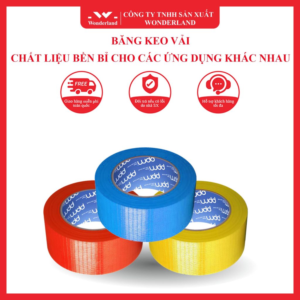 BĂNG KEO VẢI – CHẤT LIỆU BỀN BỈ CHO CÁC ỨNG DỤNG KHÁC NHAU