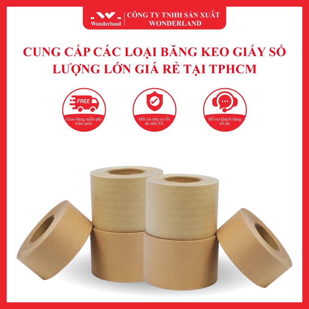 BĂNG KEO GIẤY THẤM NƯỚC SỐ LƯỢNG LỚN - GIÁ RẺ