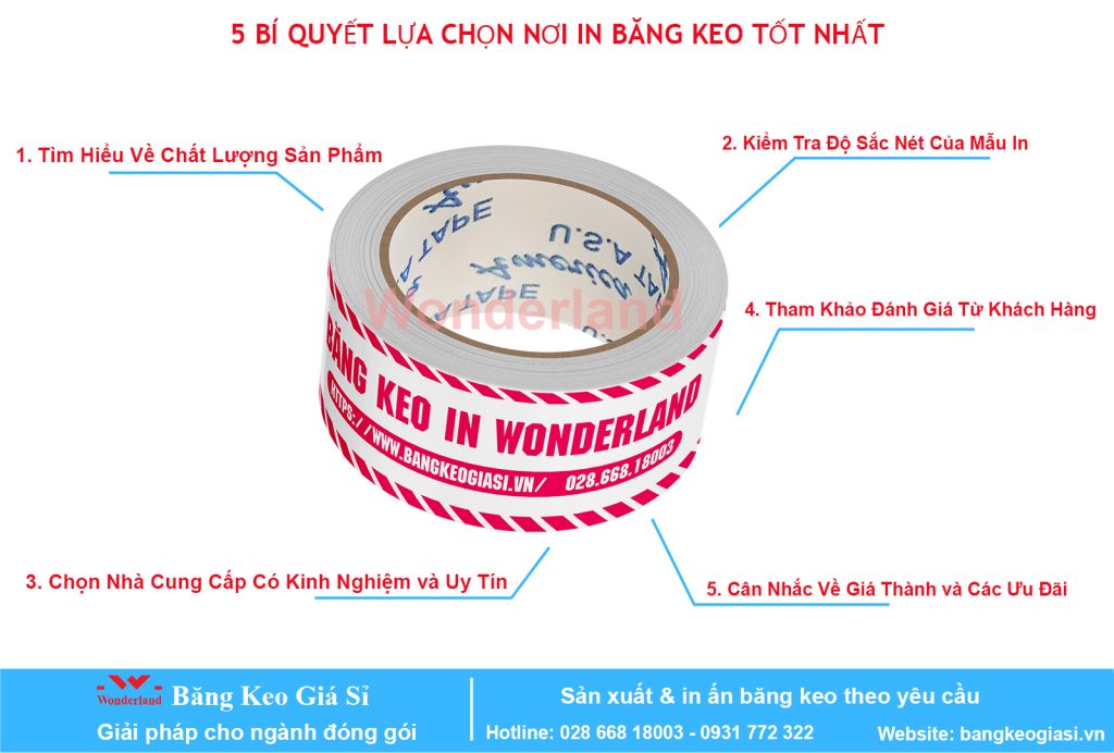 5 BÍ QUYẾT LỰA CHỌN NƠI IN BĂNG KEO TỐT NHẤT