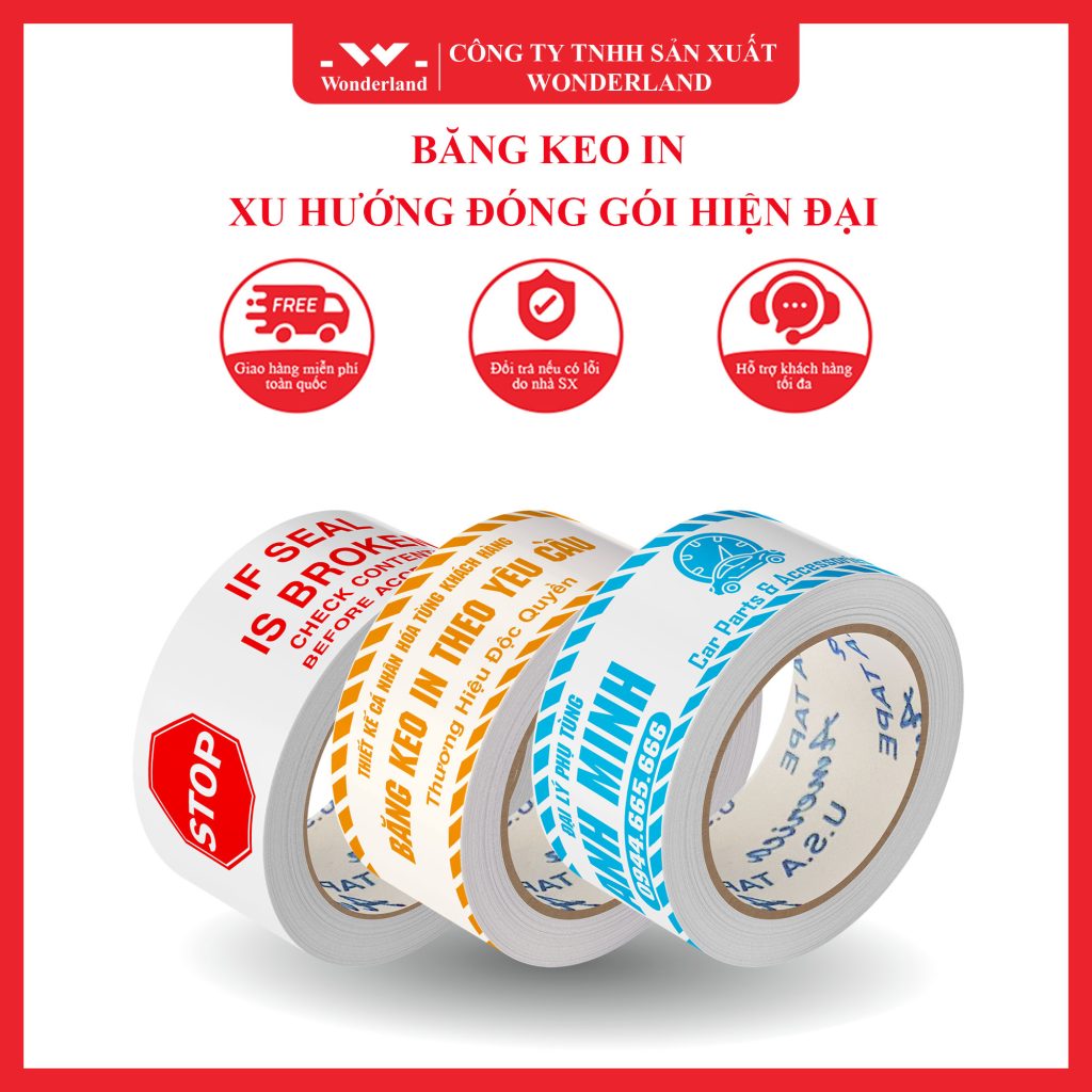 BĂNG KEO IN - XU HƯỚNG ĐÓNG GÓI HIỆN ĐẠI