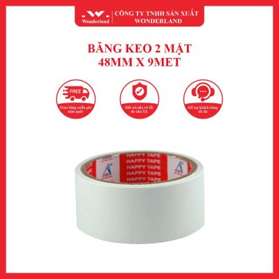 BĂNG KEO 2 MẶT 48MM X 9MET WONDERLAND