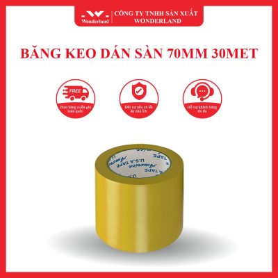 BĂNG KEO DÁN SÀN 70MM 30MET WONDERLAND