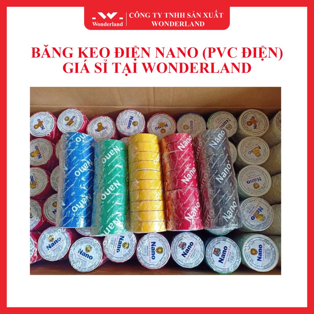 BĂNG KEO ĐIỆN NANO NHIỀU MÀU SẮC - CHẤT LƯỢNG CAO TẠI WONDERLAND