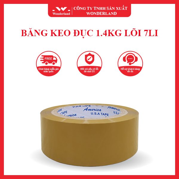 BĂNG KEO ĐỤC 1.4KG LÕI 7LI WONDERLAND