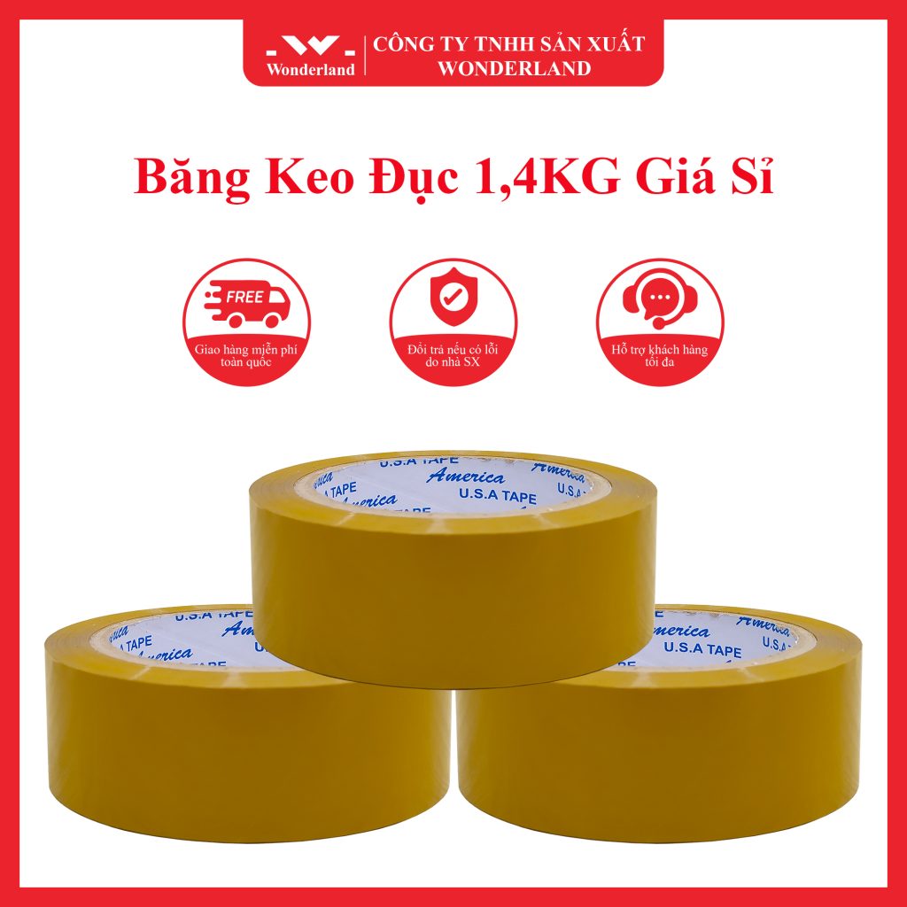 BĂNG KEO ĐỤC 1,4KG WONDERLAND ĐẢM BẢO CHẤT LƯỢNG