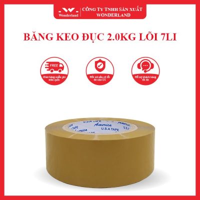 BĂNG KEO ĐỤC 2.0KG LÕI 7LI WONDERLAND
