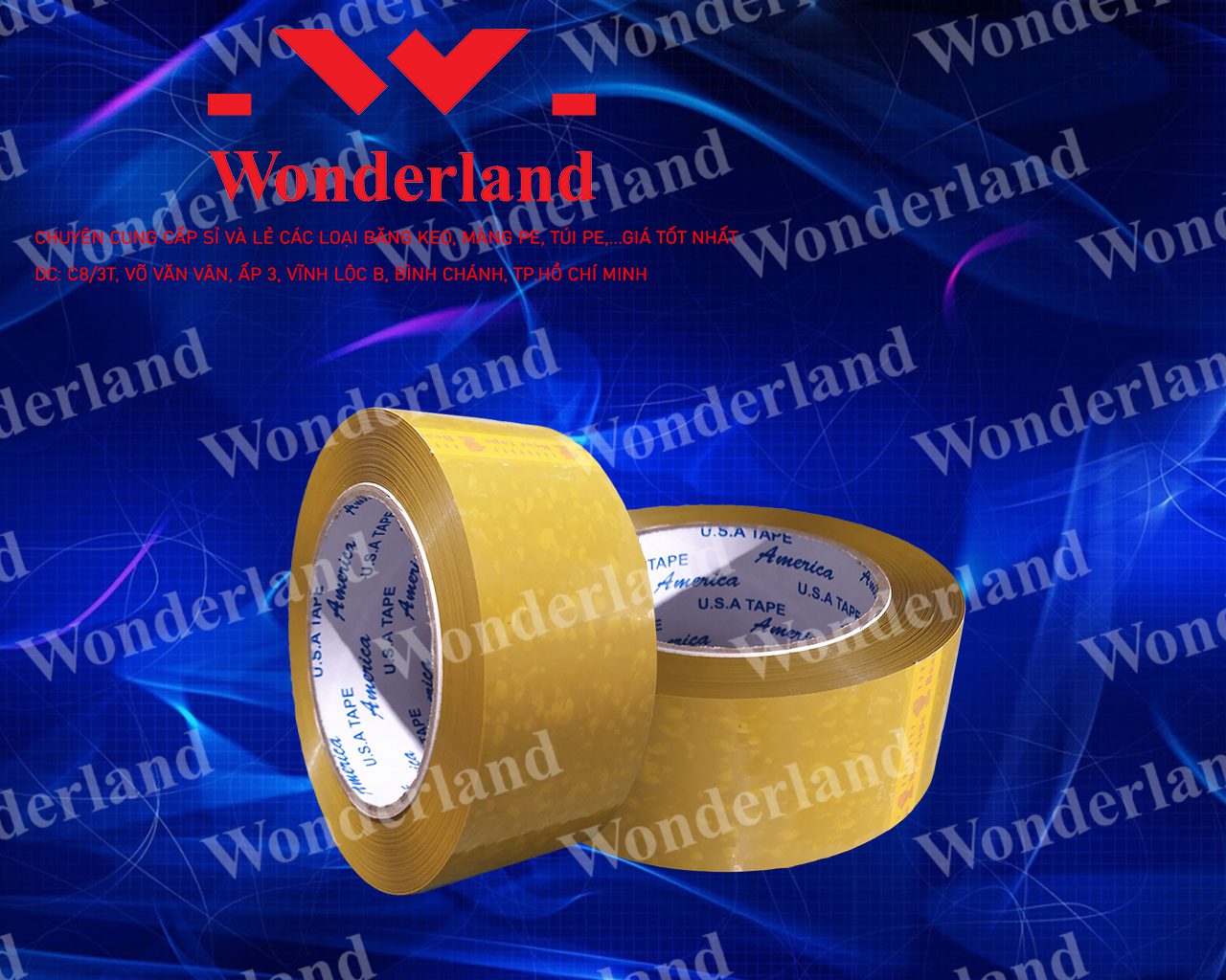 BĂNG KEO ĐỤC 2.3KG LÕI 3.5LI WONDERLAND CHẤT LƯỢNG HÀNG ĐẦU