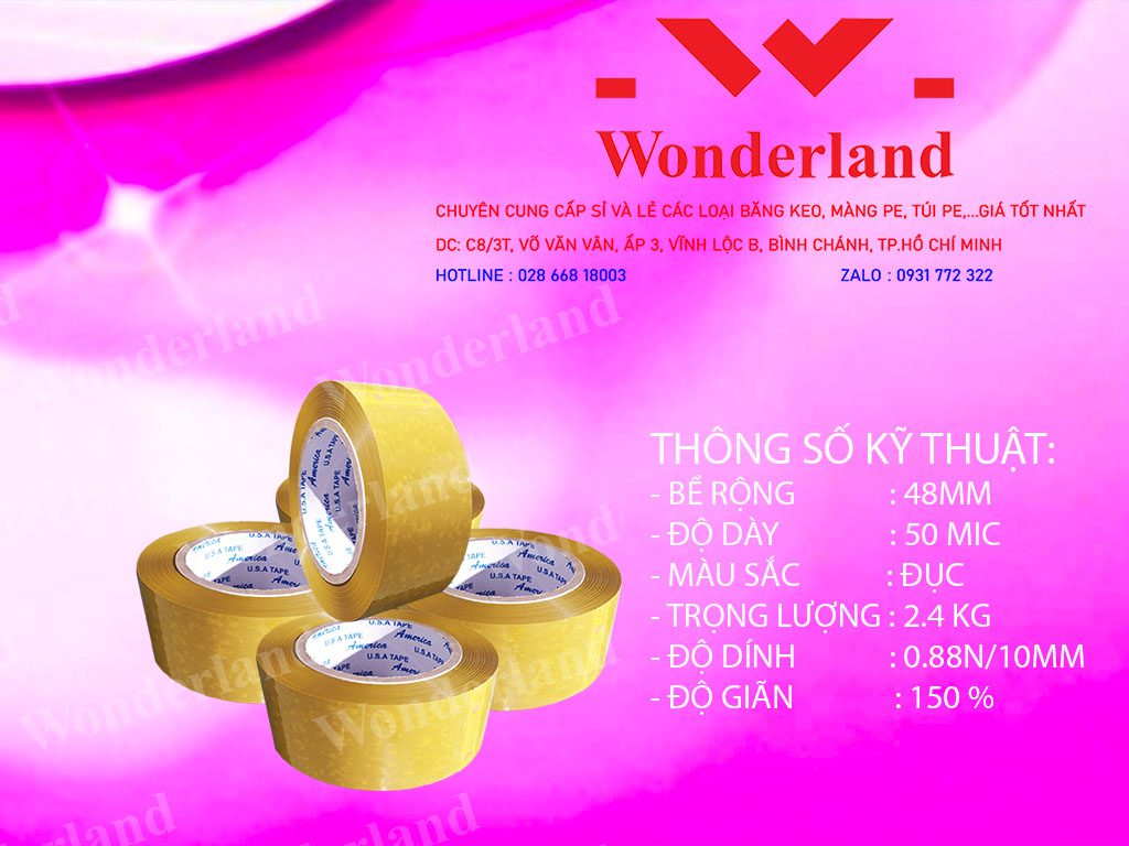 BĂNG KEO ĐỤC 2.4KG LÕI 7LI