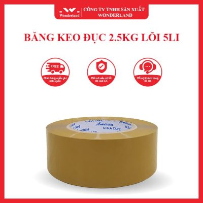 BĂNG KEO ĐỤC 2.5KG LÕI 5LI WONDERLAND