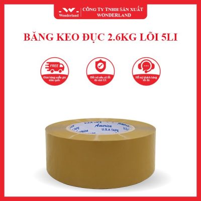 BĂNG KEO ĐỤC 2.6KG LÕI 5LI WONDERLAND