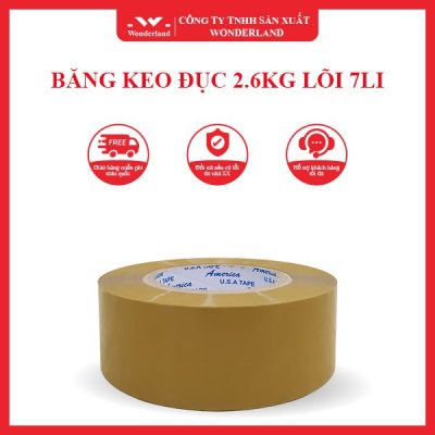 BĂNG KEO ĐỤC 2.6KG LÕI 7LI WONDERLAND
