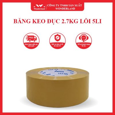 BĂNG KEO ĐỤC 2.7KG LÕI 5LI WONDERLAND