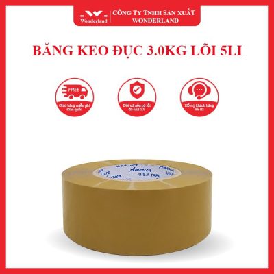BĂNG KEO ĐỤC 3KG LÕI 5LI WONDERLAND