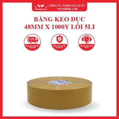 BĂNG KEO ĐỤC 48MM X 1000Y LÕI 5LI WONDERLAND