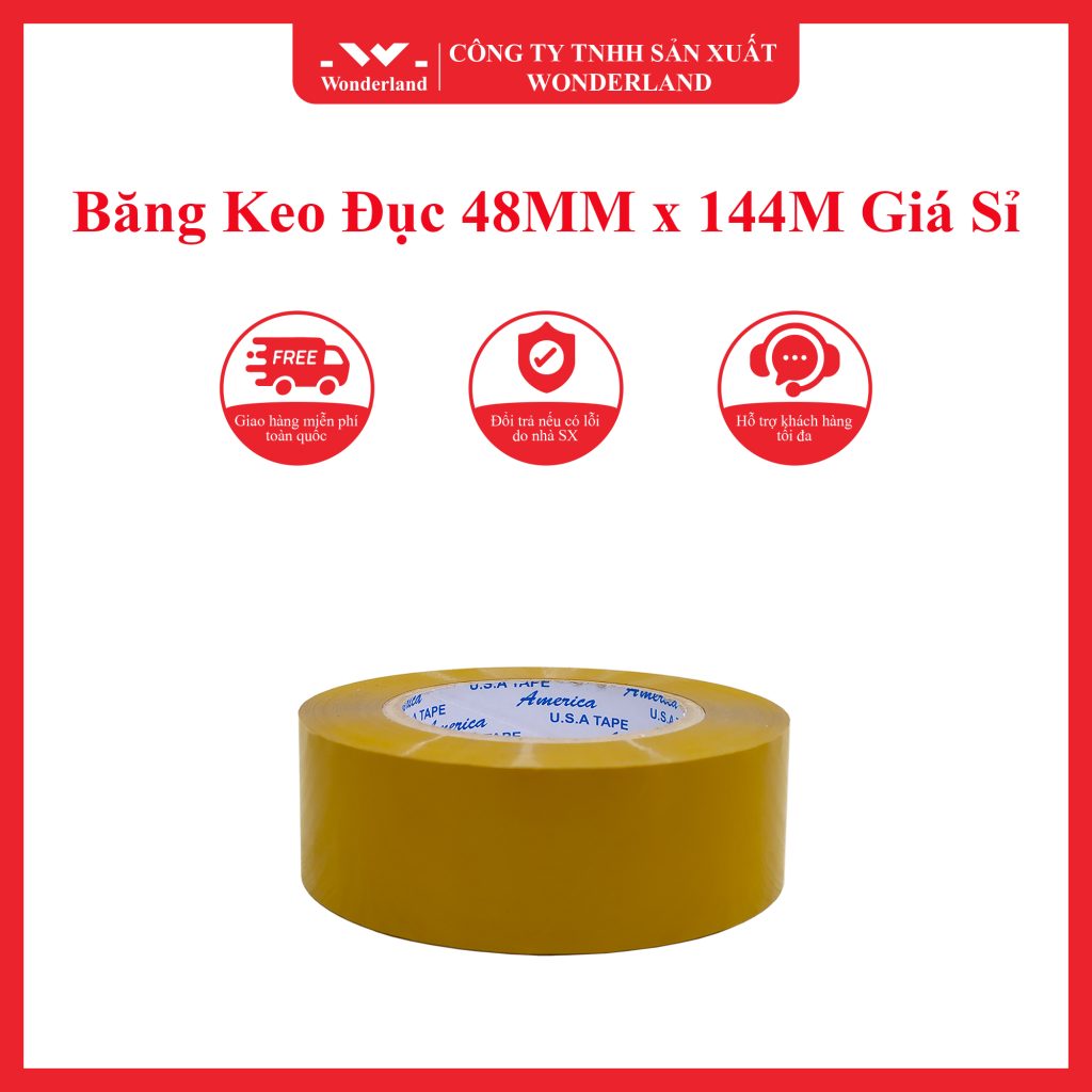 BĂNG KEO ĐỤC 48MM x 144M WONDERLAND