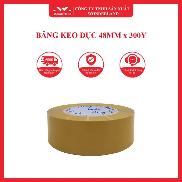 BĂNG KEO ĐỤC 48MM x 300Y WONDERLAND
