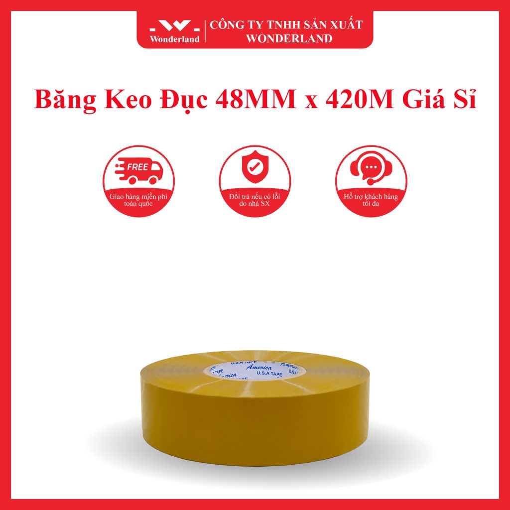 Băng Keo Đuc 48MM x 420M Tại Wonderland