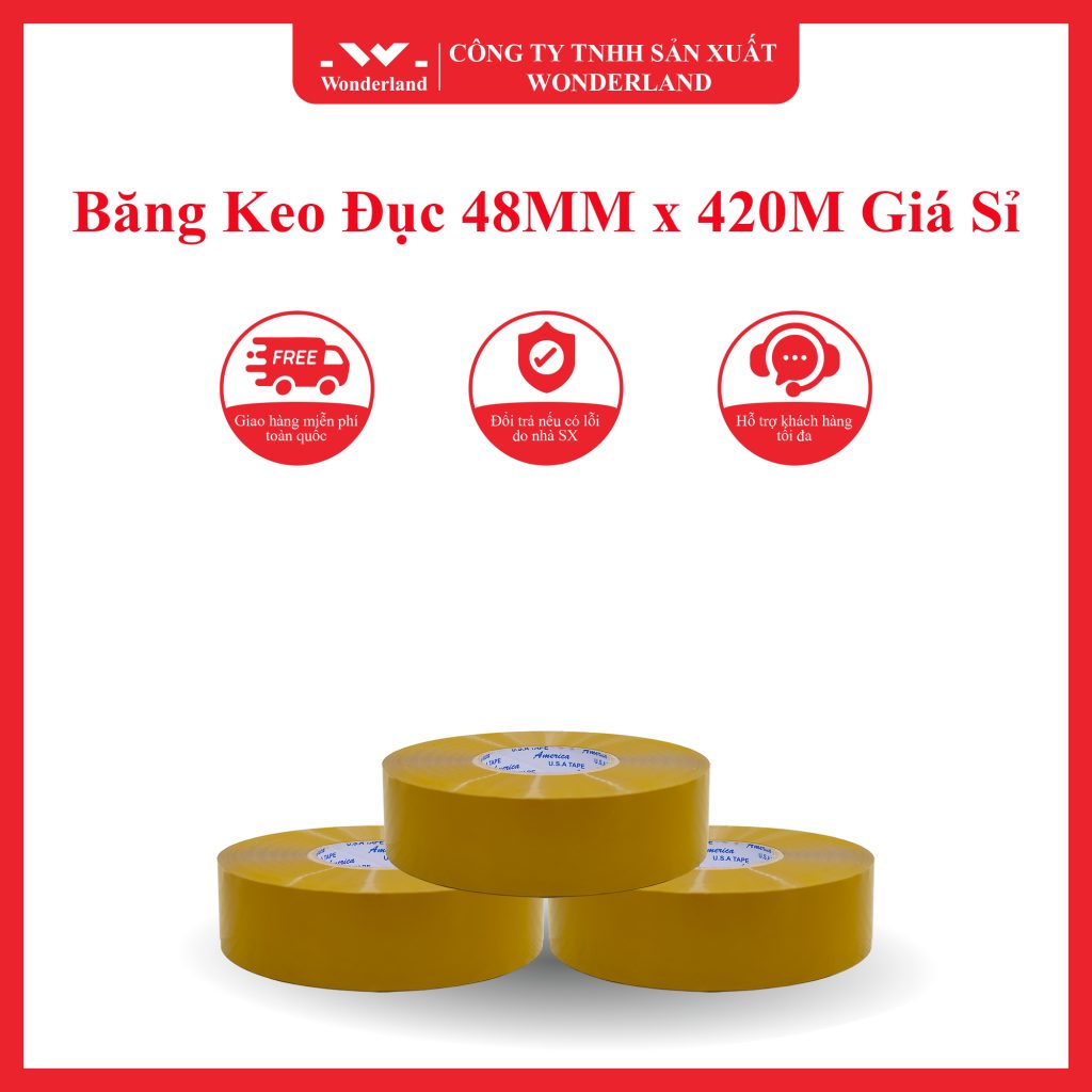 Băng Keo Đuc 48MM x 420M Tại Wonderland Chất Lượng