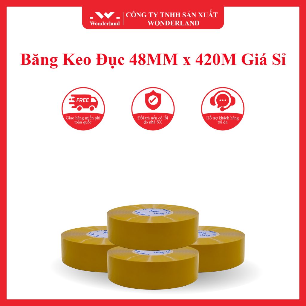 Băng Keo Đuc 48MM x 420M Tại Wonderland Mang Nhiều Ưu Điểm