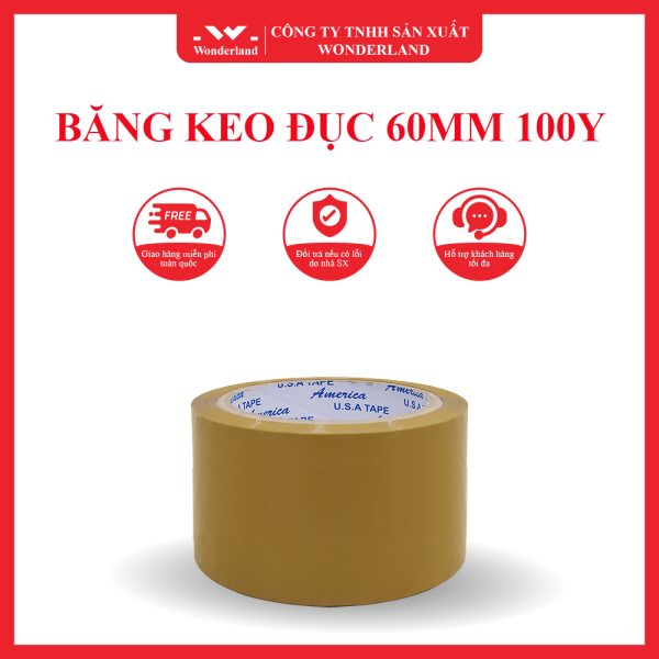 BĂNG KEO ĐỤC 60MM 100Y WONDERLAND
