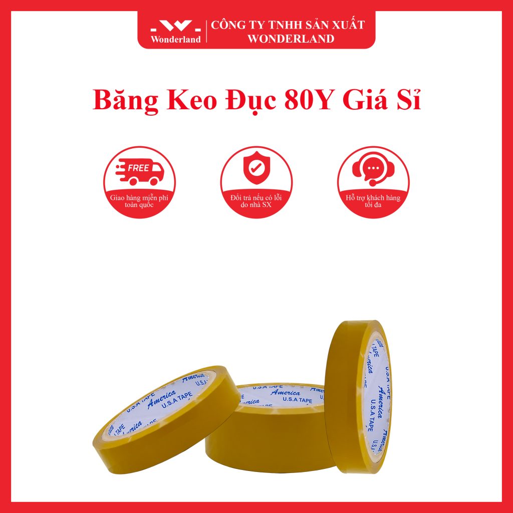 BĂNG KEO ĐỤC 80Y WONDERLAND ĐẢM BẢO CHẤT LƯỢNG