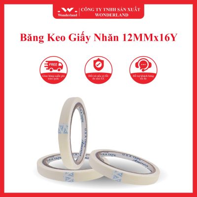 BĂNG KEO GIẤY NHAN7 12MM x 16Y