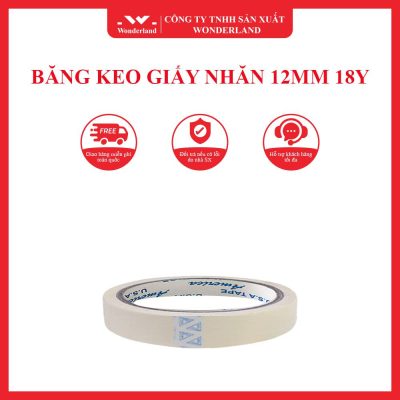 BĂNG KEO GIẤY NHĂN 12MM 18Y WONDERLAND