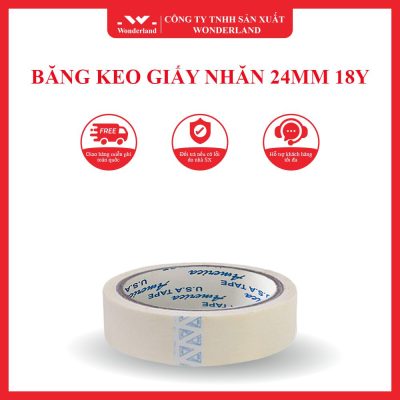 BĂNG KEO GIẤY NHĂN 24MM 18Y WONDERLAND