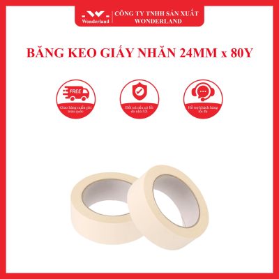 BĂNG KEO GIẤY NHĂN 24MM x 80Y