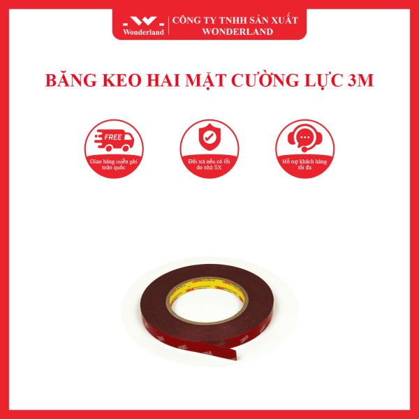 BĂNG KEO HAI MẶT CƯỜNG LỰC 3M WONDERLAND