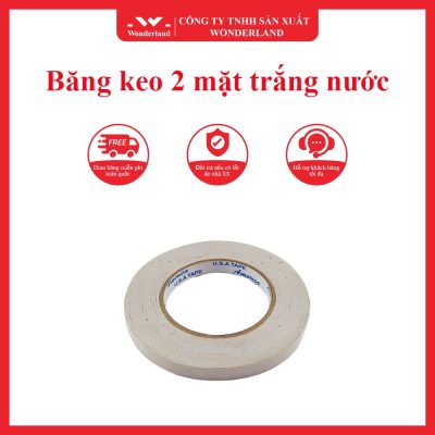 Băng keo 2 mặt trắng nước WONDERLAND