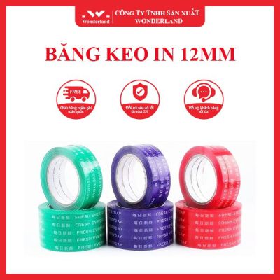 BĂNG KEO IN 12MM WONDERLAND