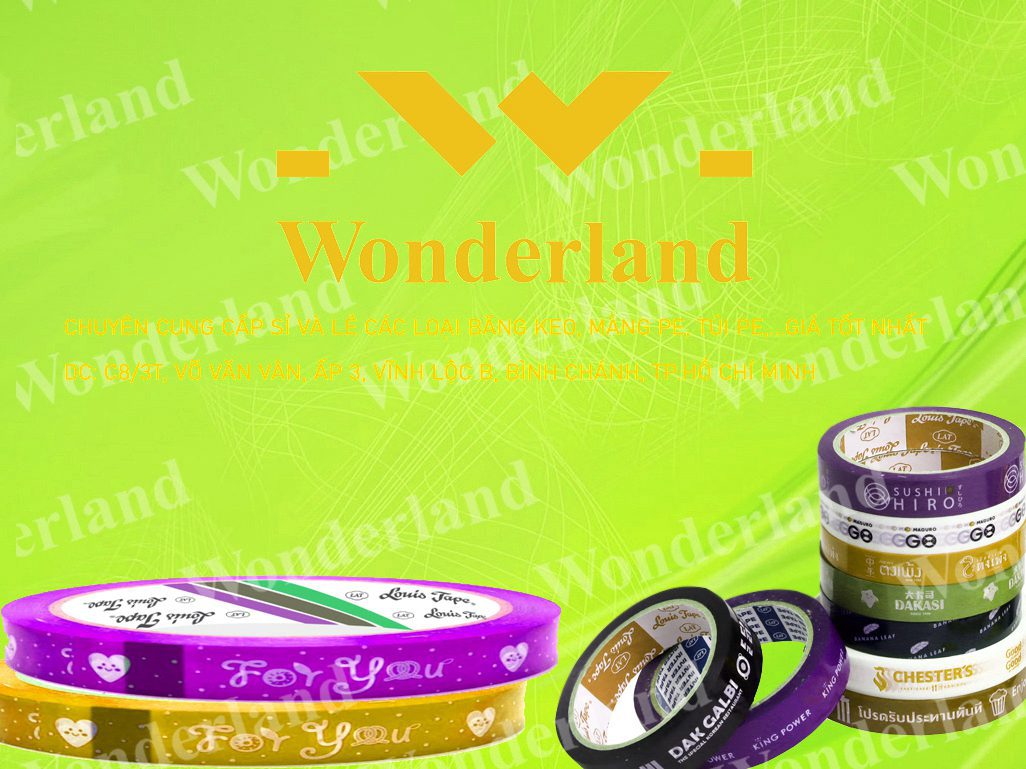 BĂNG KEO IN 12MM WONDERLAND TỐT NHẤT