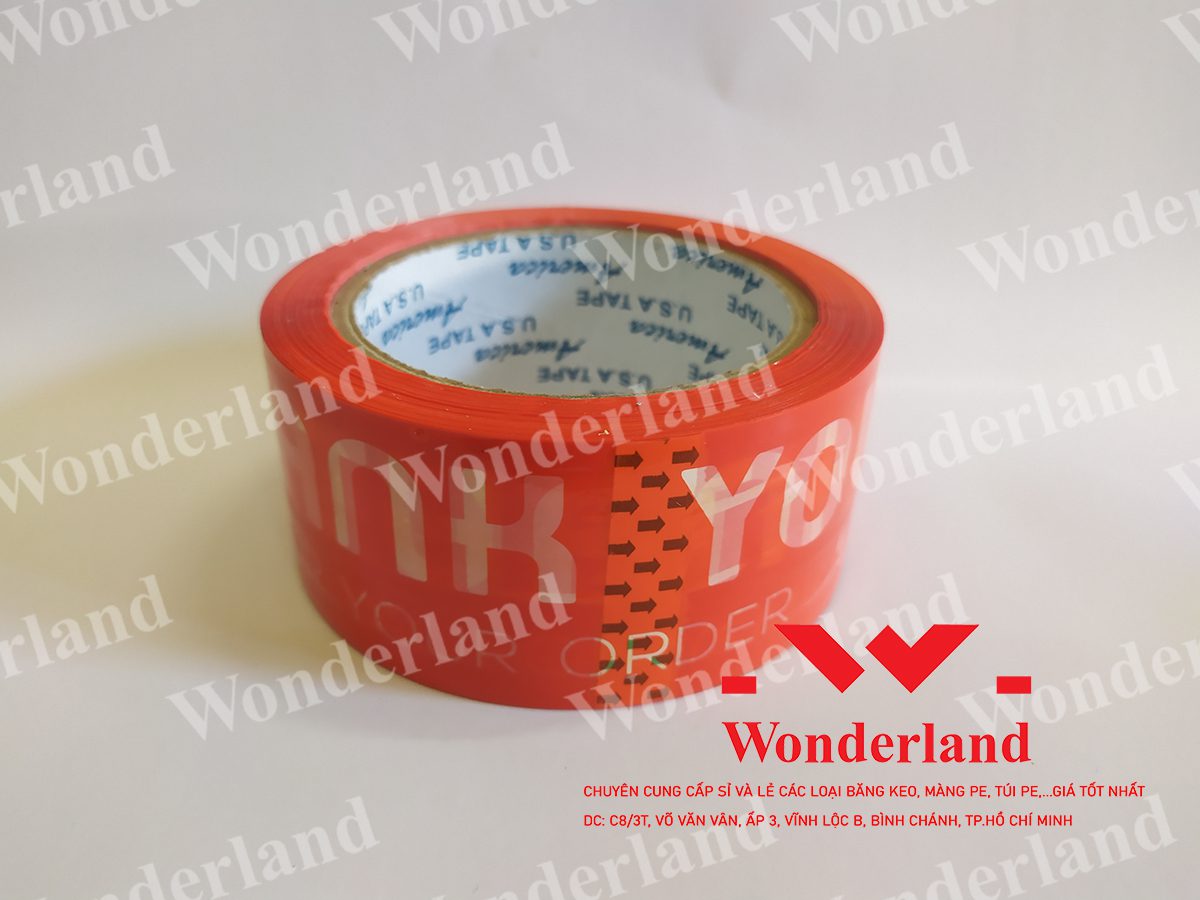BĂNG KEO IN 48MM DÁN THÙNG THƯƠNG HIỆU WONDERLAND