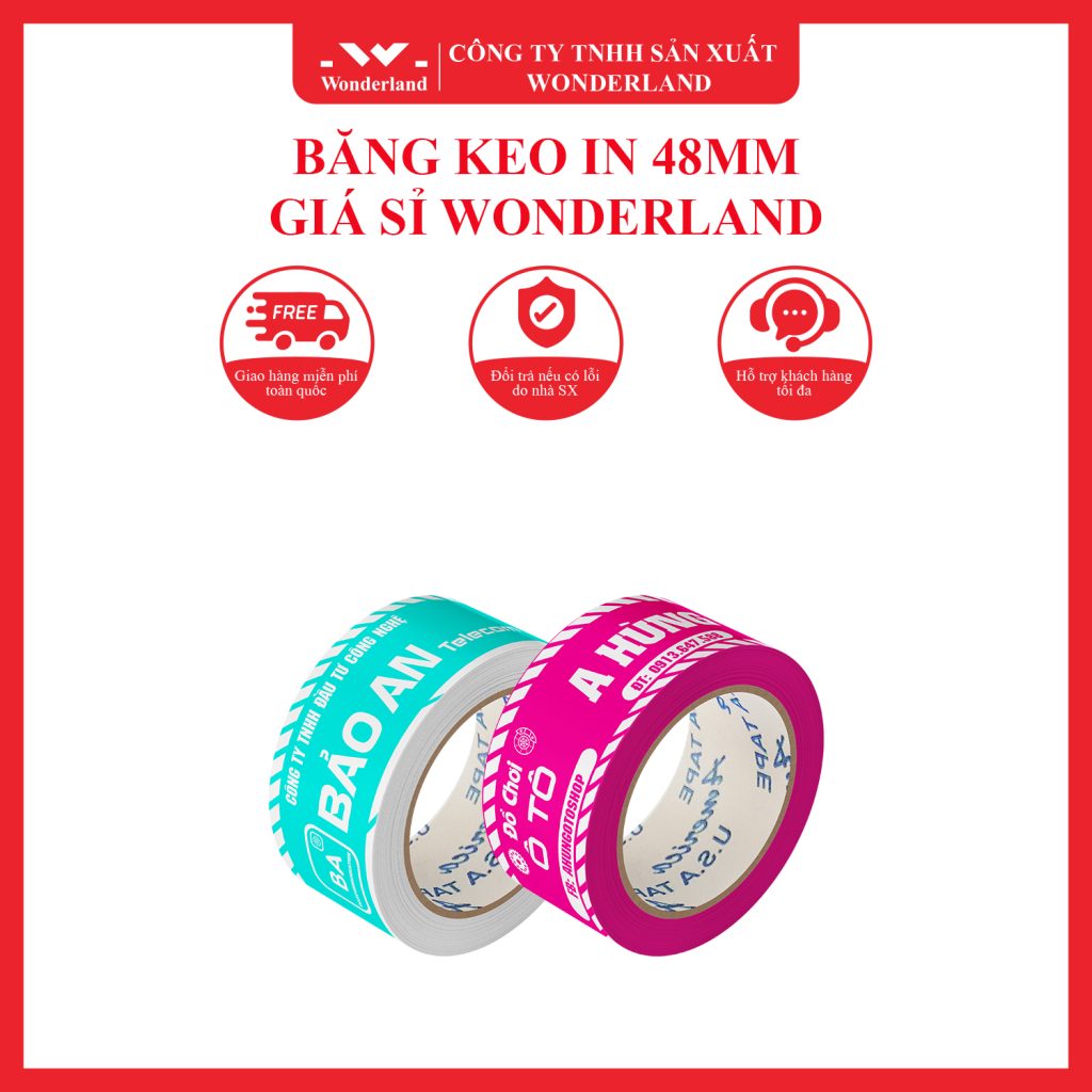 BĂNG KEO IN LOGO 48MM WONDERLAND